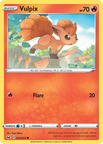 Image for Vulpix (022/202) - Pokemon