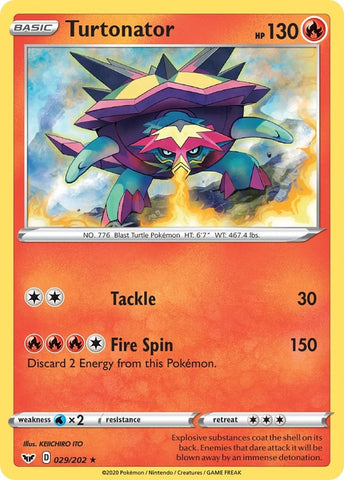 Image for Turtonator (029/202) - Pokemon