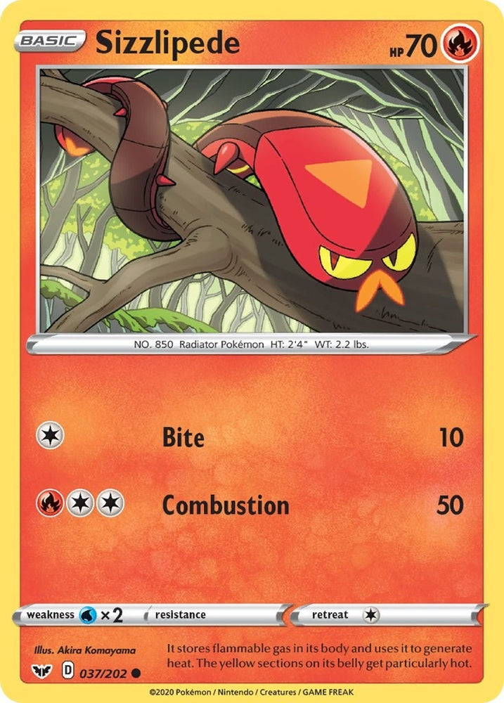 Image for Sizzlipede (037) (037/202) - Pokemon