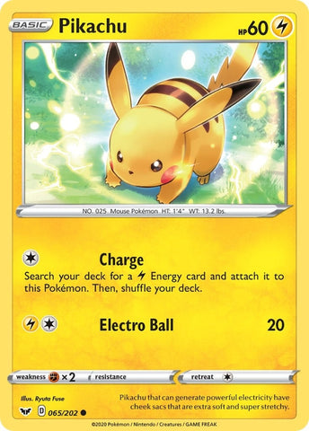 Image for Pikachu (065/202) (SWSH01)