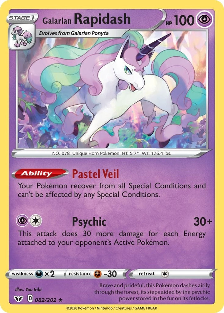 Image for Galarian Rapidash (082/202) (SWSH01)