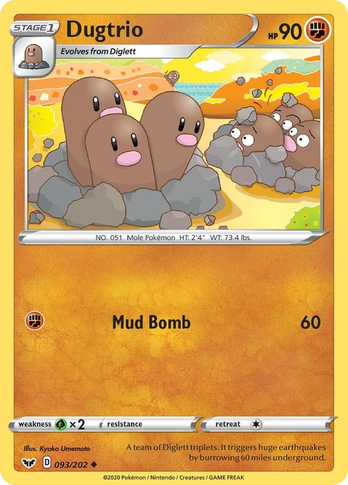 Image for Dugtrio (093/202) (SWSH01)