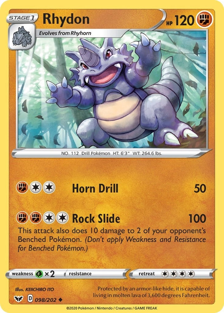 Image for Rhydon (098/202) (SWSH01)