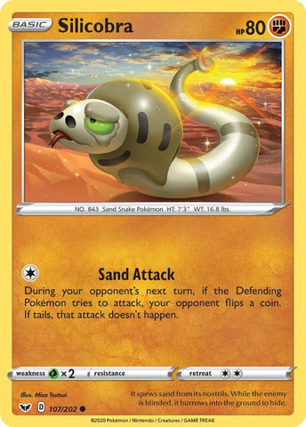 Image for Silicobra (107) (107/202) - Pokemon