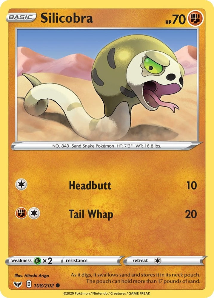 Image for Silicobra (108) (108/202) - Pokemon