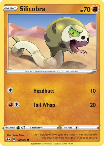 Image for Silicobra (108) (108/202) - Pokemon