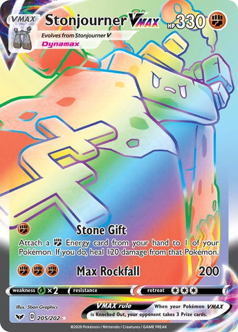 Image for Stonjourner VMAX (Secret) (205/202) - Pokemon