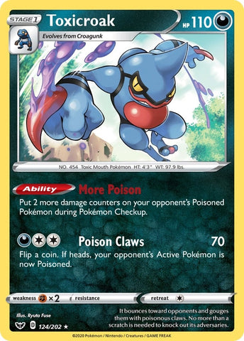 Image for Toxicroak (124/202) - Pokemon