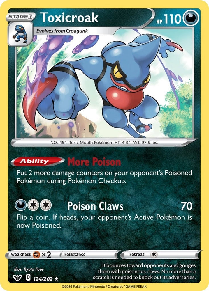 Image for Toxicroak (124/202) (SWSH01)