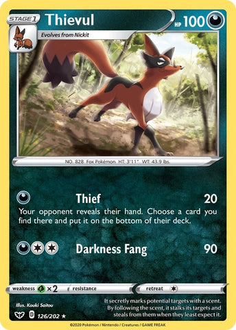 Image for Thievul (126/202) - Pokemon