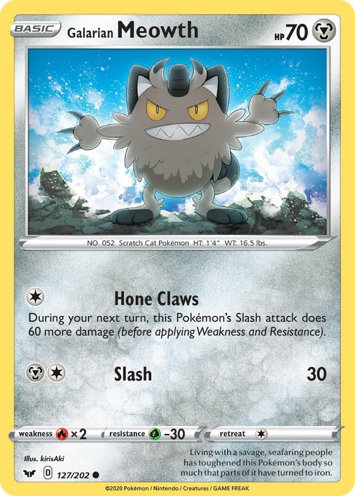 Image for Galarian Meowth (127/202) (SWSH01)