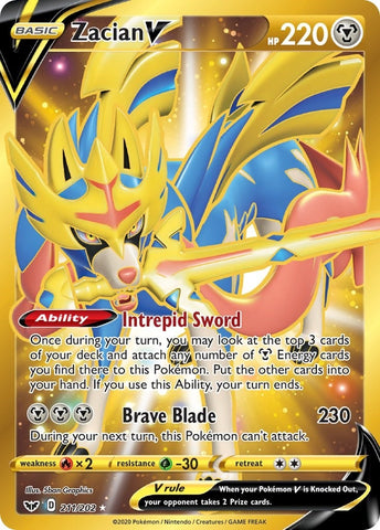 Image for Zacian V (Secret) (211/202) - Pokemon