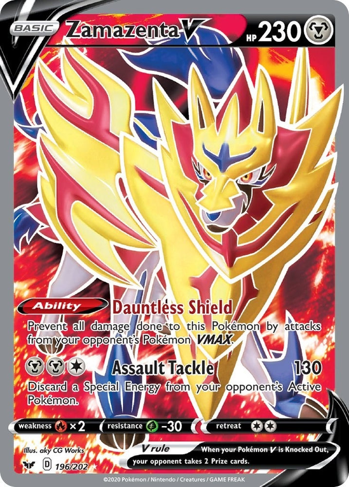 Image for Zamazenta V (Full Art) (196/202) - Pokemon