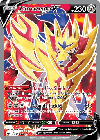 Image for Zamazenta V (Full Art) (196/202) - Pokemon