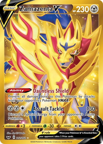 Image for Zamazenta V (Secret) (212/202) (SWSH01)