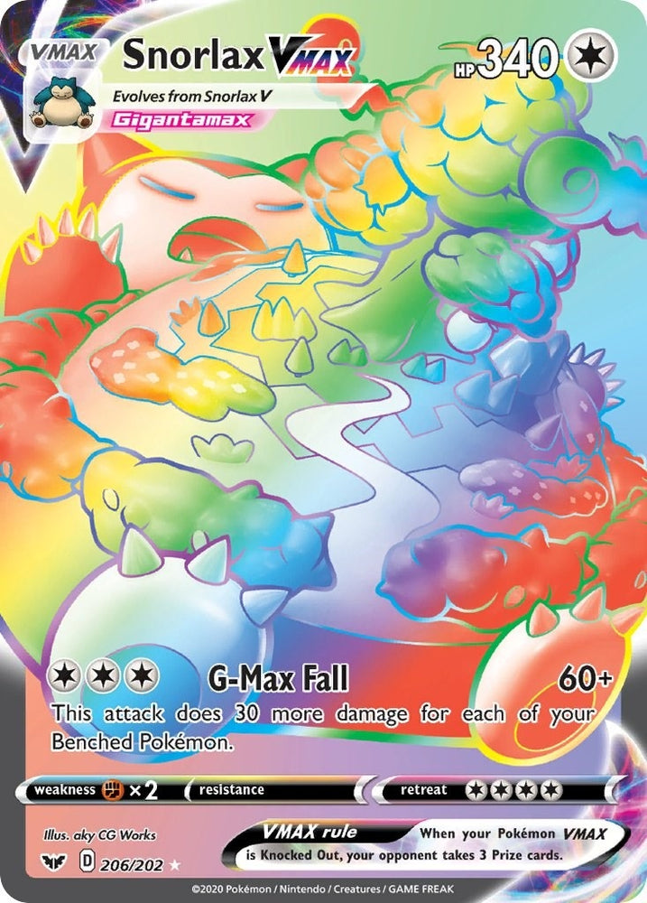 Image for Snorlax VMAX (Secret) (206/202) - Pokemon