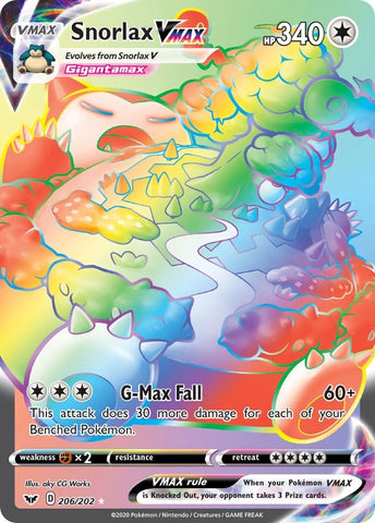 Image for Snorlax VMAX (Secret) (206/202) - Pokemon