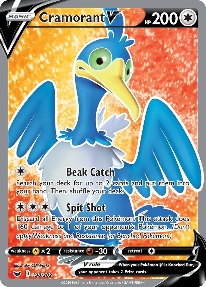 Image for Cramorant V (Full Art) (198/202) (SWSH01)