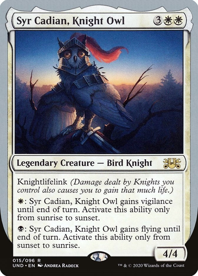 Image for Syr Cadian, Knight Owl (15) [Unsanctioned]