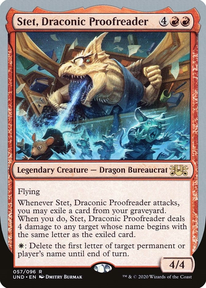 Image for Stet, Draconic Proofreader (57) - Magic: The Gathering