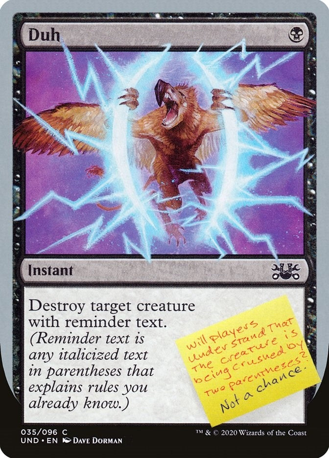 Image for Duh (35) [Unsanctioned]