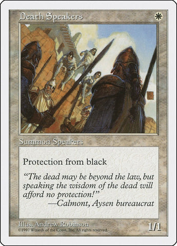 Image for Death Speakers [Fifth Edition]