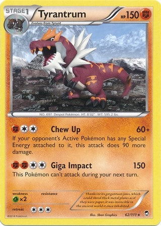 Tyrantrum - 62/111 (Cosmos Holo) (062/111) (Miscellaneous Cards & Products)