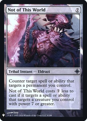Image for Not of This World (8) [The List Reprints]