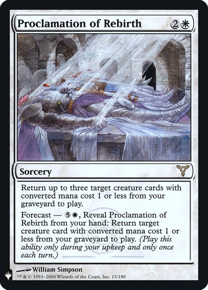 Image for Proclamation of Rebirth (15) [The List Reprints]