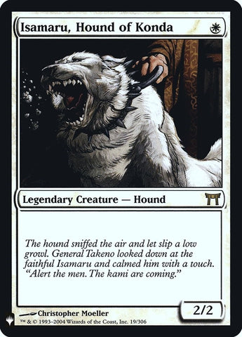 Image for Isamaru, Hound of Konda (19) [The List Reprints]