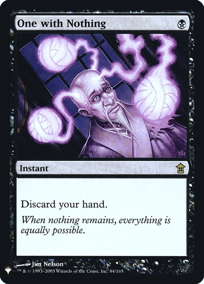 Image for One with Nothing (84) [The List Reprints]