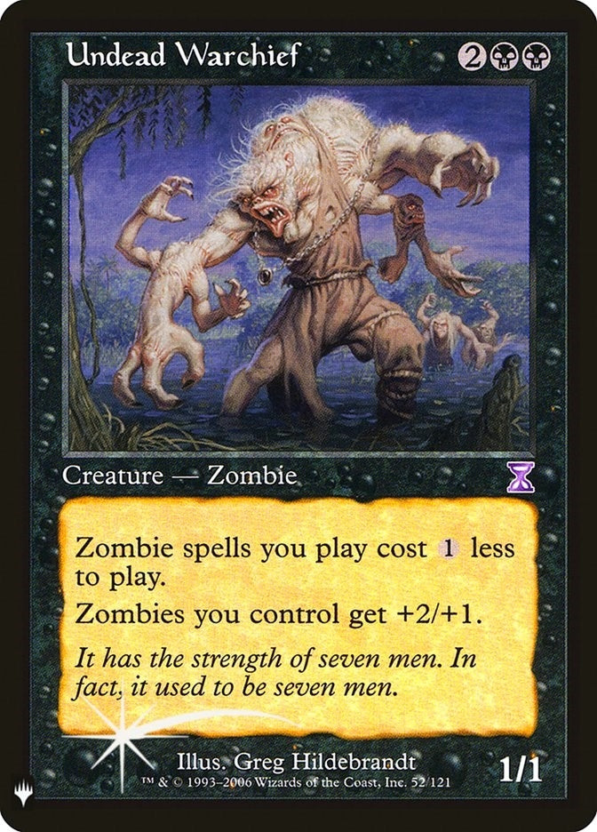 Image for Undead Warchief (52) [The List Reprints]