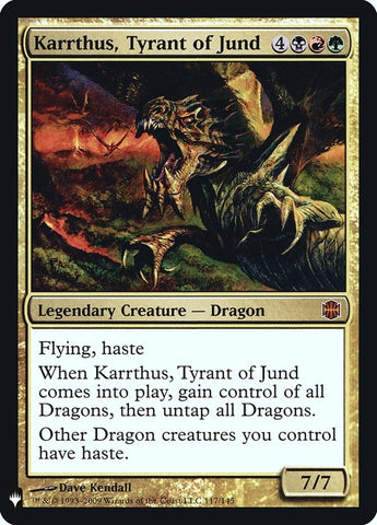 Image for Karrthus, Tyrant of Jund (117) [The List Reprints]