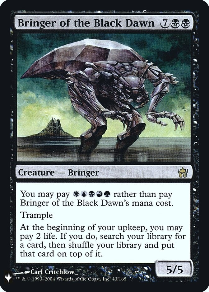 Image for Bringer of the Black Dawn (43) [The List Reprints]