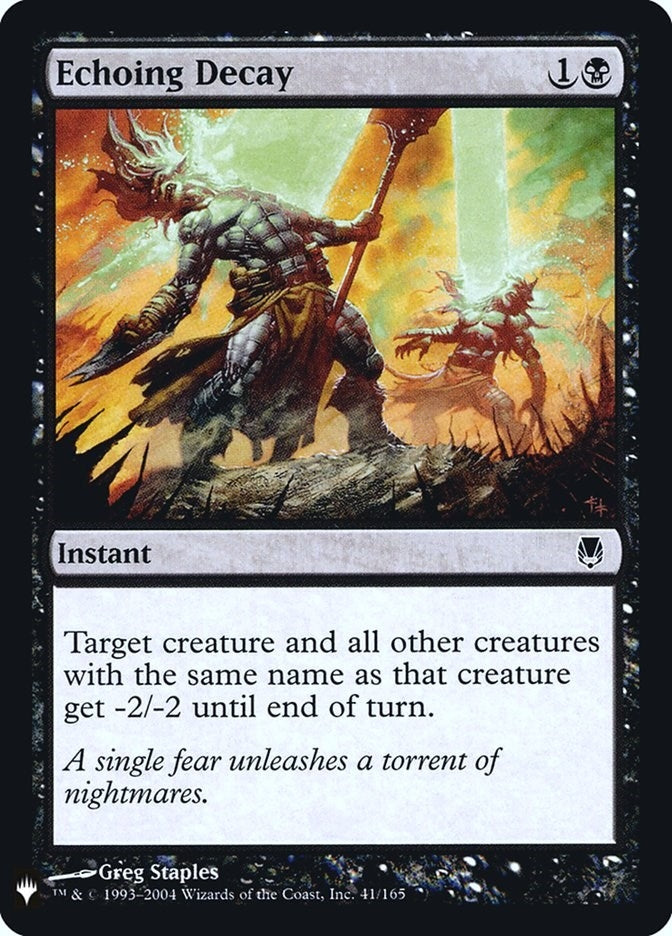 Image for Echoing Decay (41) [The List Reprints]
