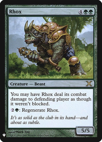 Image for Rhox (291) [The List Reprints]