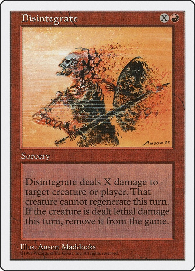 Image for Disintegrate (219) [Fifth Edition]