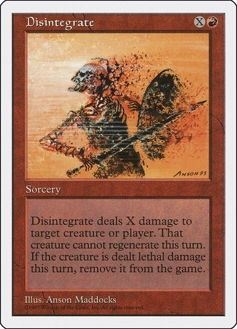 Image for Disintegrate (219) [Fifth Edition]