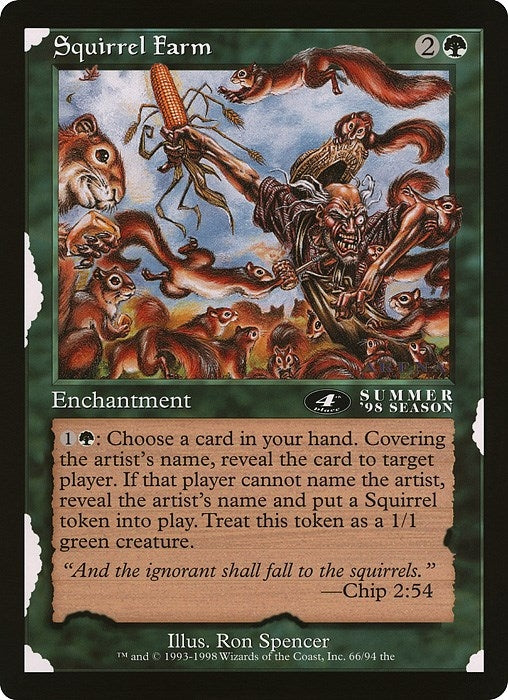 Image for Squirrel Farm (4th Place) (Arena League) (66) - Magic: The Gathering