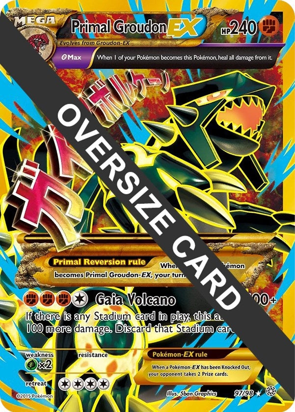 Image for Primal Groudon EX (097/098) [Jumbo Cards]