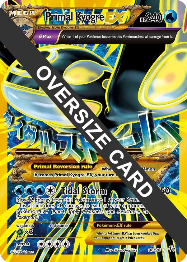 Image for Primal Kyogre EX (096/098) [Jumbo Cards]