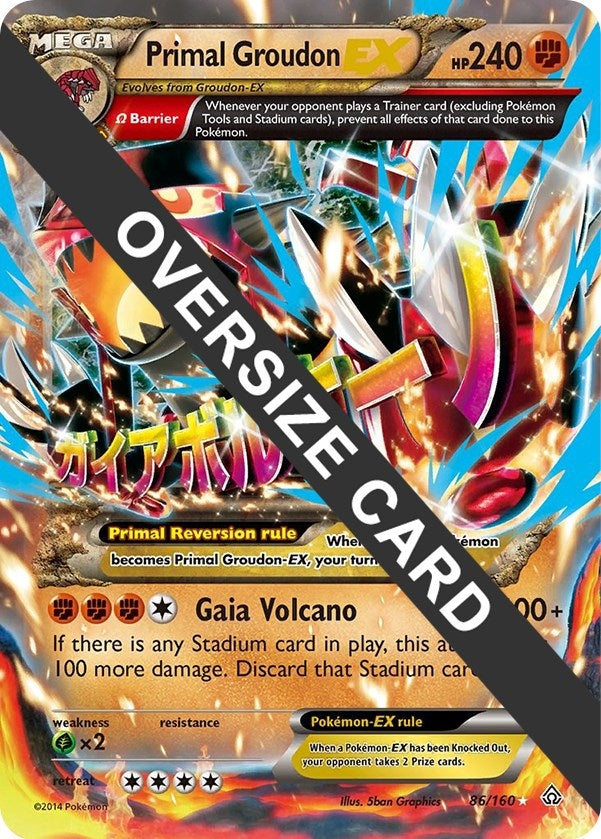 Image for Primal Groudon EX (086/160) [Jumbo Cards]