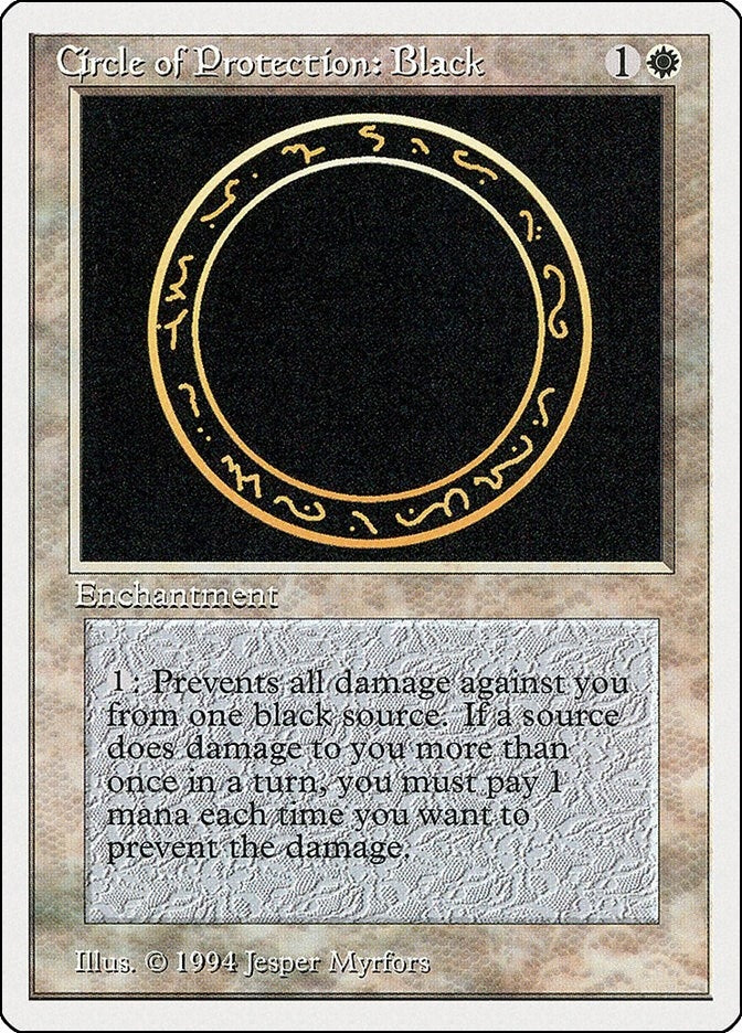 Image for Circle of Protection: Black (9) [Summer Magic]