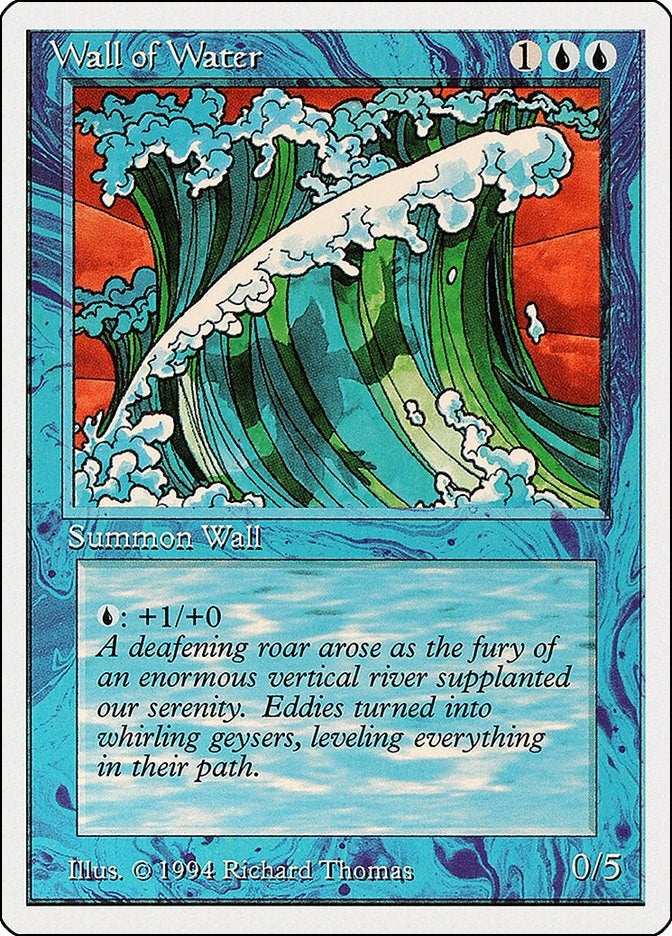 Image for Wall of Water (91) - Magic: The Gathering