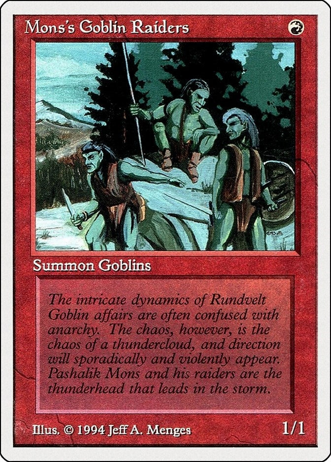 Image for Mons's Goblin Raiders (167) [Summer Magic]
