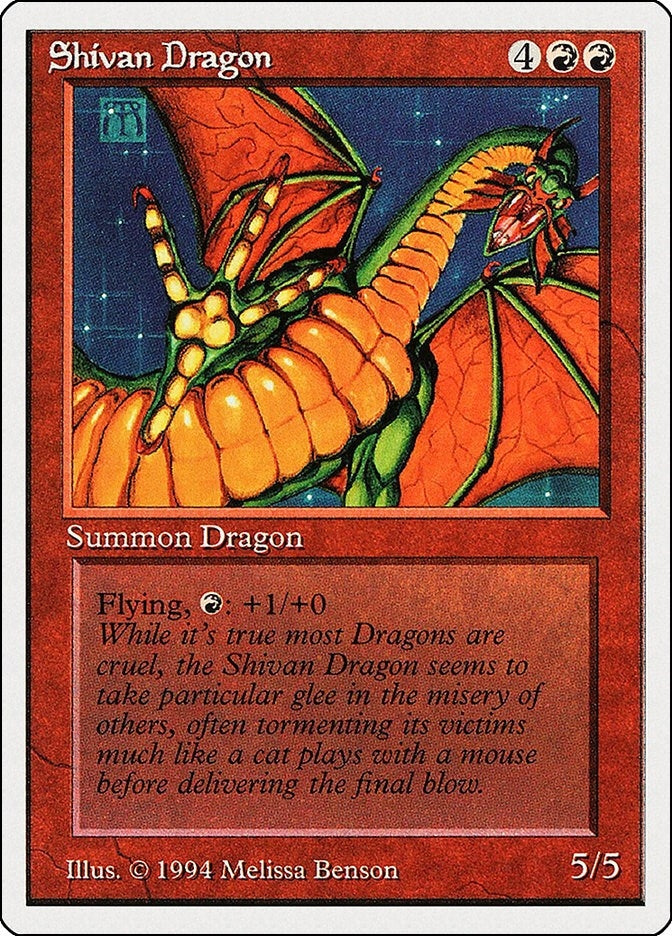 Image for Shivan Dragon (177) [Summer Magic]
