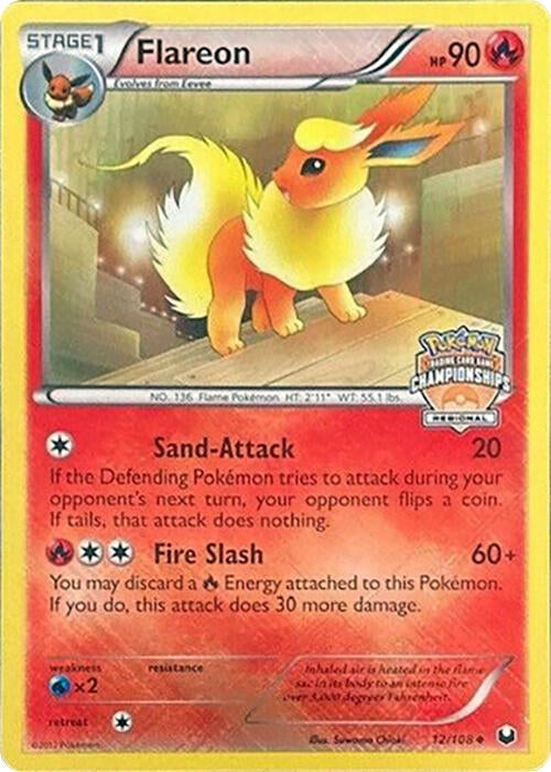 Image for Flareon (012/108) [League & Championship Cards]
