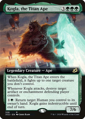Image for Kogla, the Titan Ape (Extended Art) (328) [Ikoria: Lair of Behemoths]