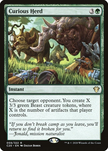 Image for Curious Herd (59) [Commander 2020]