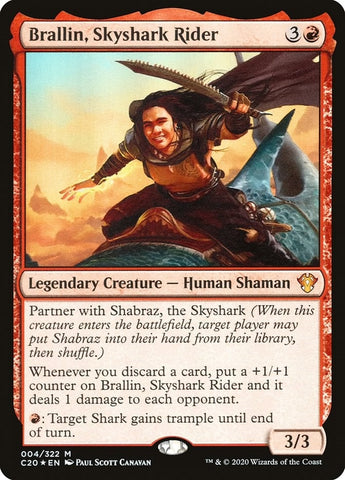 Image for Brallin, Skyshark Rider (4) [Commander 2020]